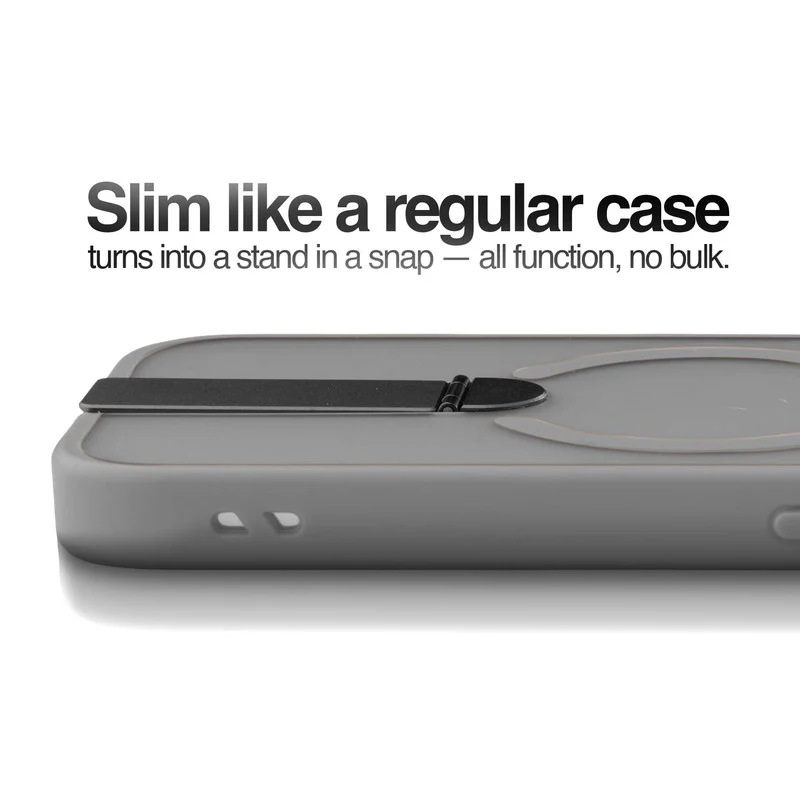 3-in-1 Frosted Back Case for Apple iPhone 16 with Magnetic Support, Vertical Stand & Silicone Grip - Image 18