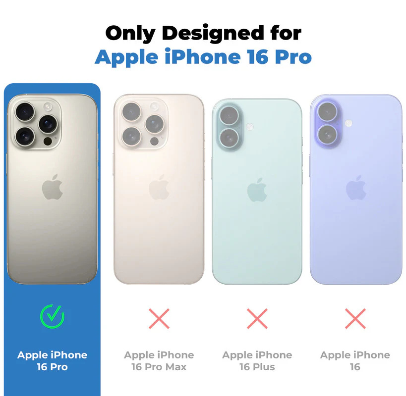 360° Air-Cushioned Protection Back Case For Apple iPhone 16 Pro - Image 20