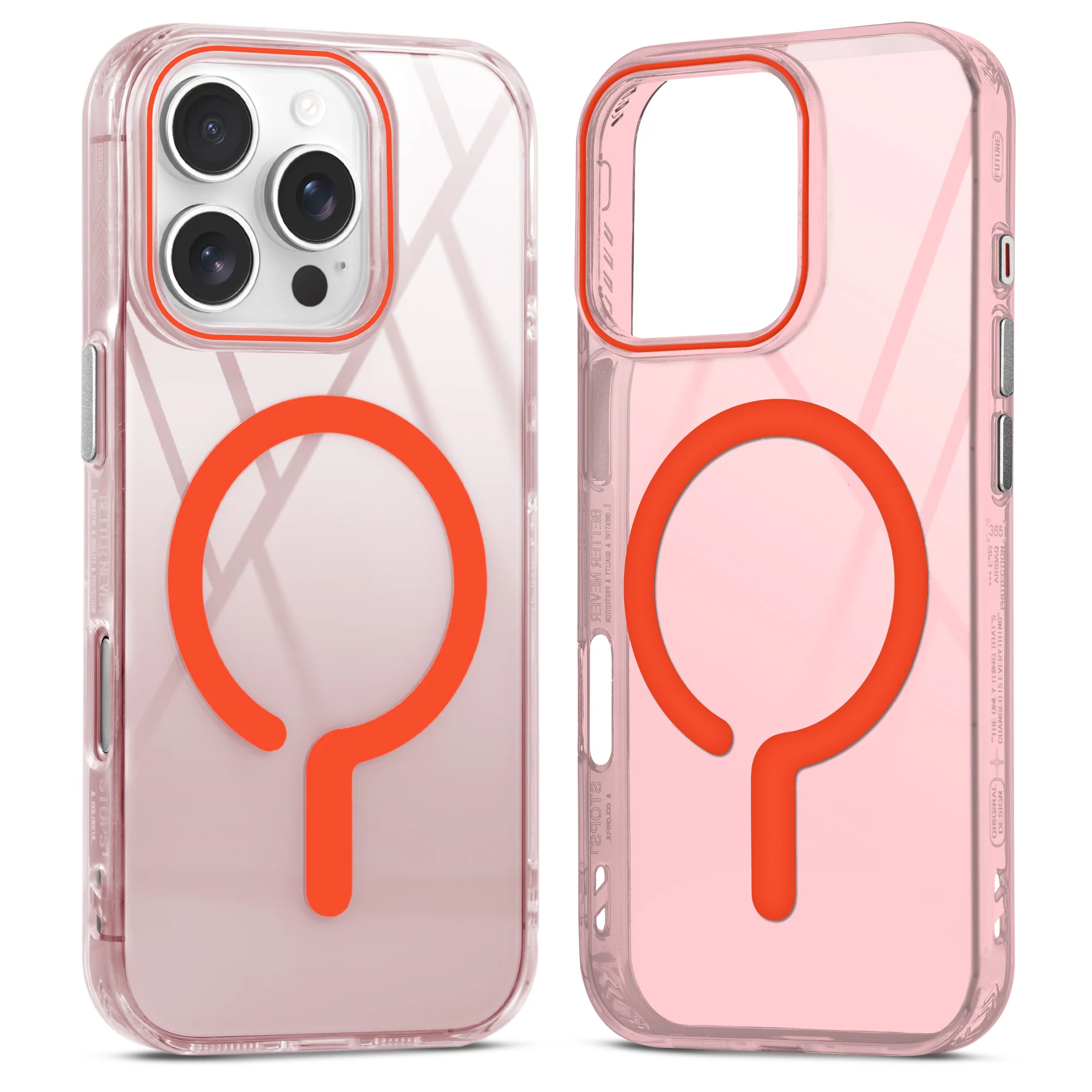 360° Airbag Protection Jelly Transparent Wireless Charging Support Compatible Back Cover For Apple iphone 16 Pro Max with Metal Finish Buttons - Image 7