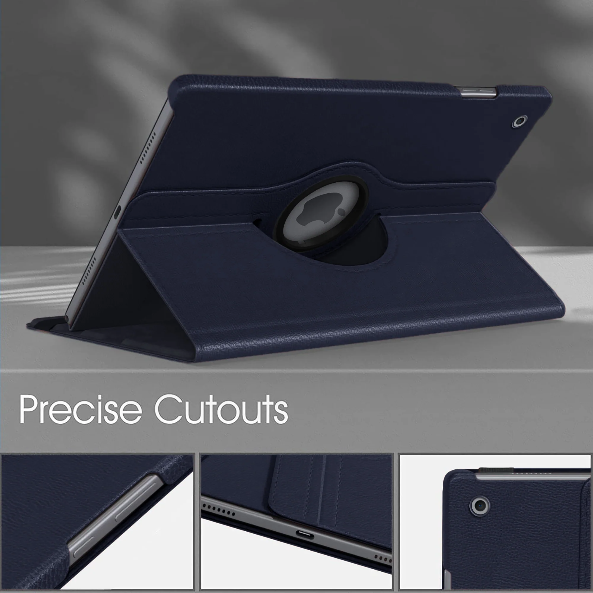360 Degree Rotating PU Leather Tablet Flip Cover For Apple iPad (9th Generation) 10.2" - Image 11