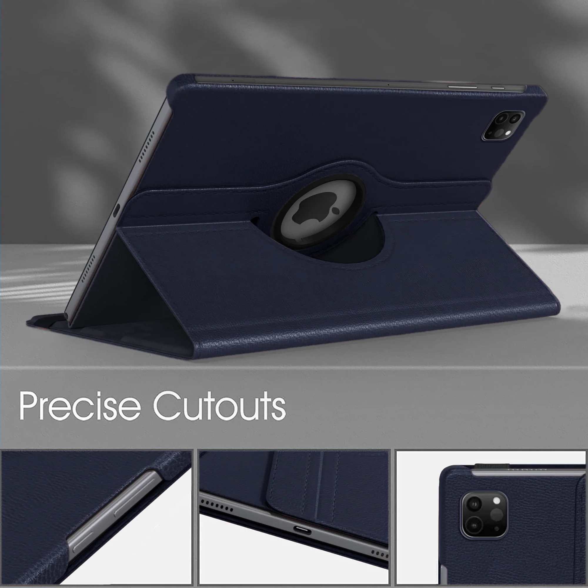 360 Degree Rotating PU Leather Tablet Flip Cover For Apple iPad Pro 12.9 - Image 11