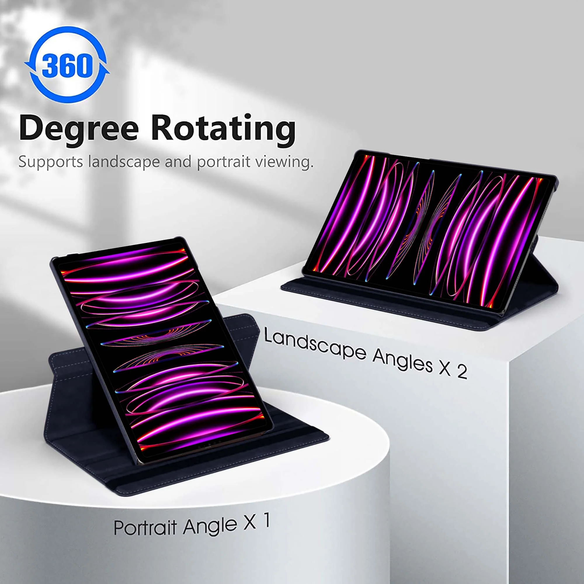 360 Degree Rotating PU Leather Tablet Flip Cover For Apple iPad Pro (2020) 11" - Image 12