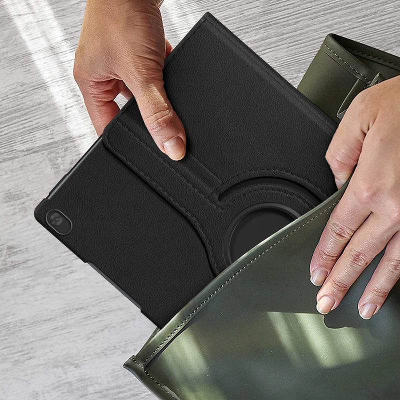 360 Degree Rotating PU Leather Tablet Flip Cover For Lenovo Tab M10 X505X - Image 4