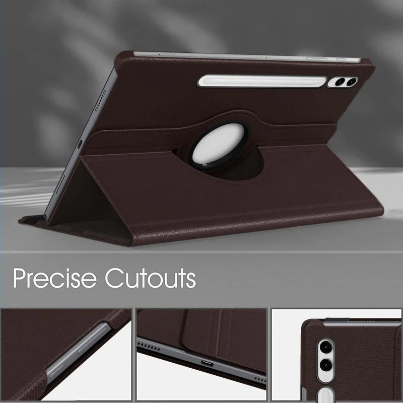 360 Degree Rotating PU Leather Tablet Flip Cover For Samsung Tab S9 Plus SM-X810 / X816B (12.4 Inch) - Image 5