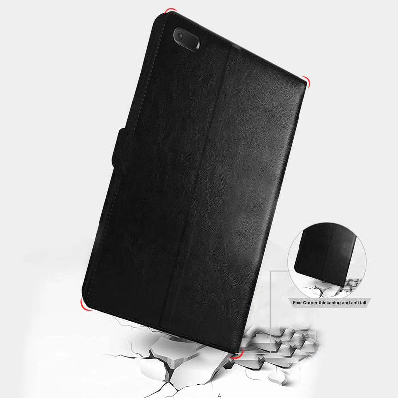 360 Degree Rotating PU Leather Tablet Flip Cover For Lenovo Tab E7 Tablet (TB-7104F) - Image 3