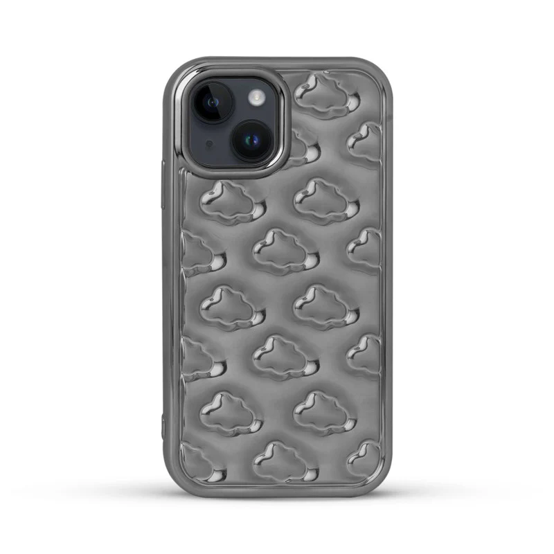 3D Cute Cloud Pattern Back Cover for Apple iPhone 13 - Image 18