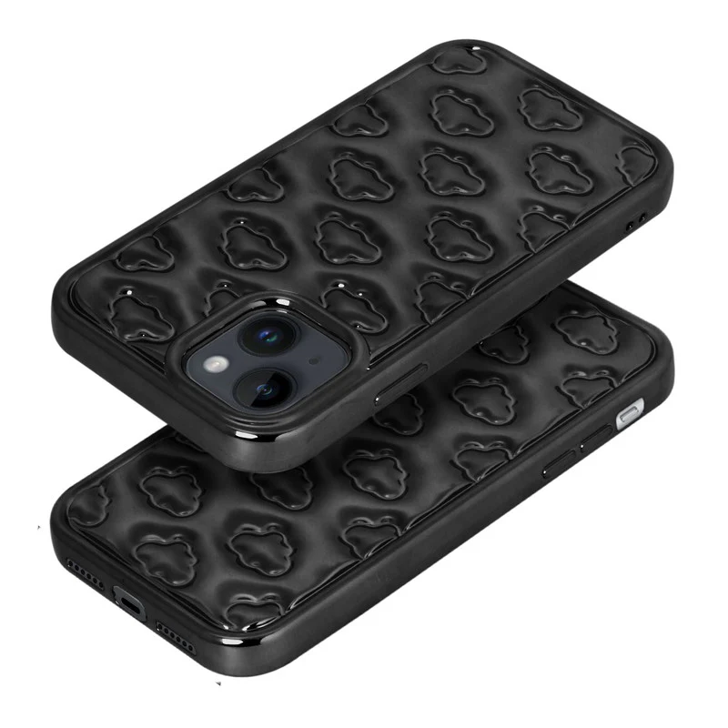 3D Cute Cloud Pattern Back Cover for Apple iPhone 13 - Image 4