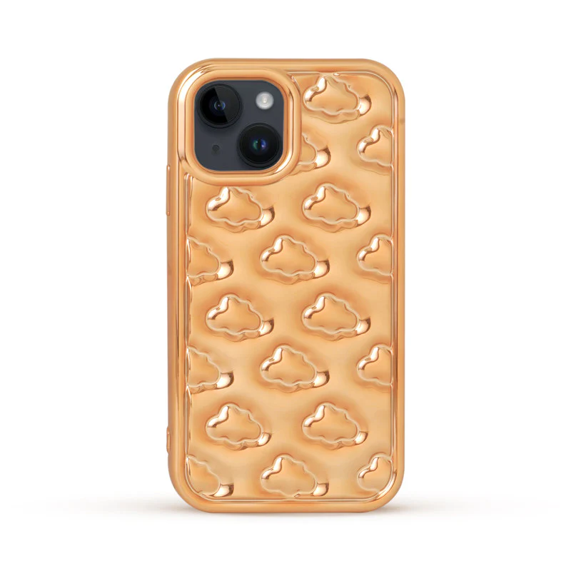 3D Cute Cloud Pattern Back Cover for Apple iPhone 14 - Image 13