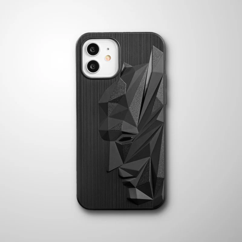 3D Design Soft Silicone Back Cover For Apple iPhone 12 - Image 3