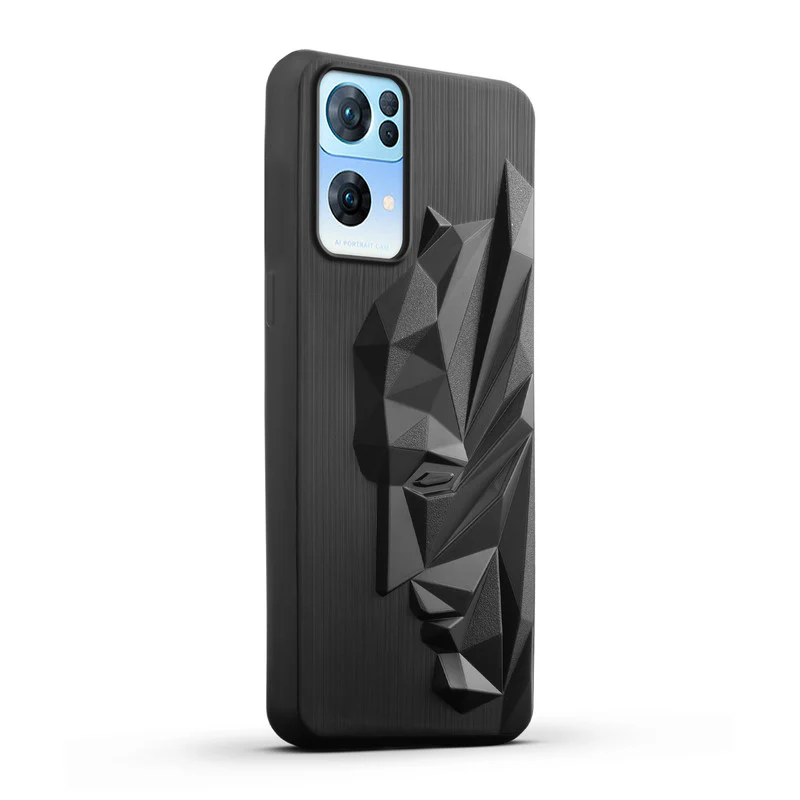 3D Design Silicone Case For Oppo Reno 7 Pro 5G