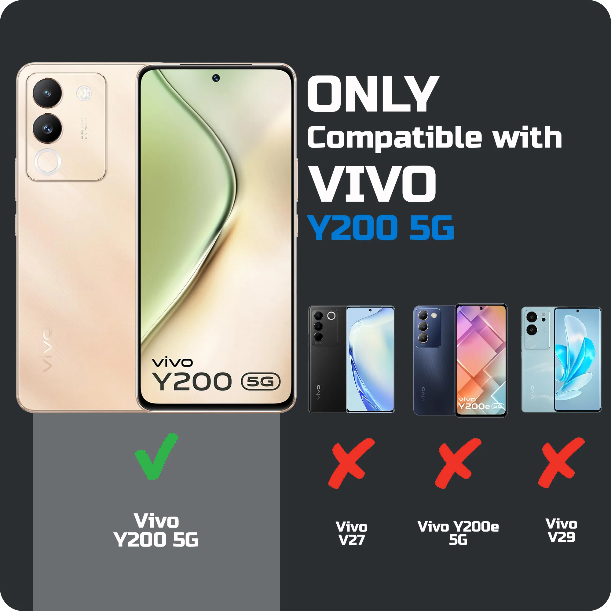 3D Design Silicone Case For Vivo Y200 5G - Image 2