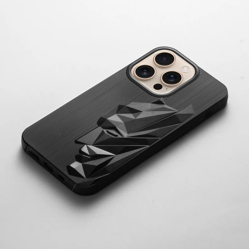 3D Design Camera Ring Case For Apple iPhone 16 Pro Max - Image 4