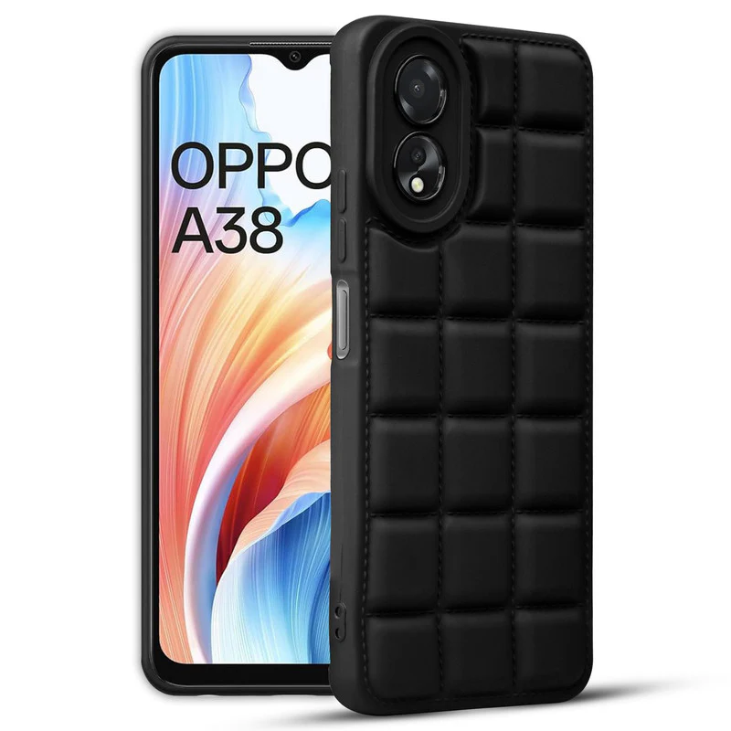 3D Grid Thread Design Silicone Phone Case Cover for Oppo A18 - Image 6