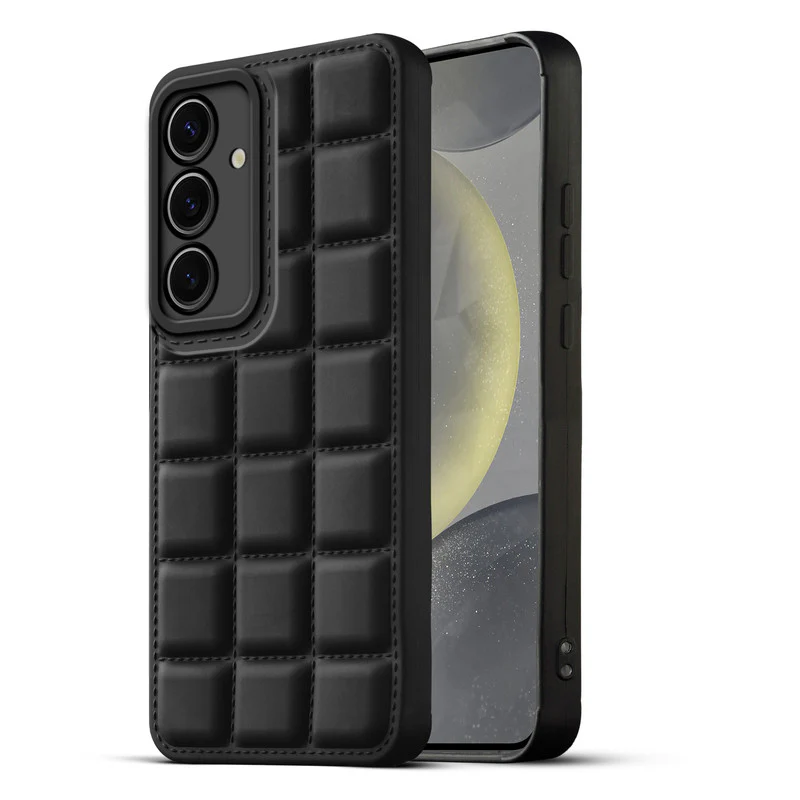 3D Grid Thread Design Silicone Phone Case Cover for Samsung S24 5G - Image 4