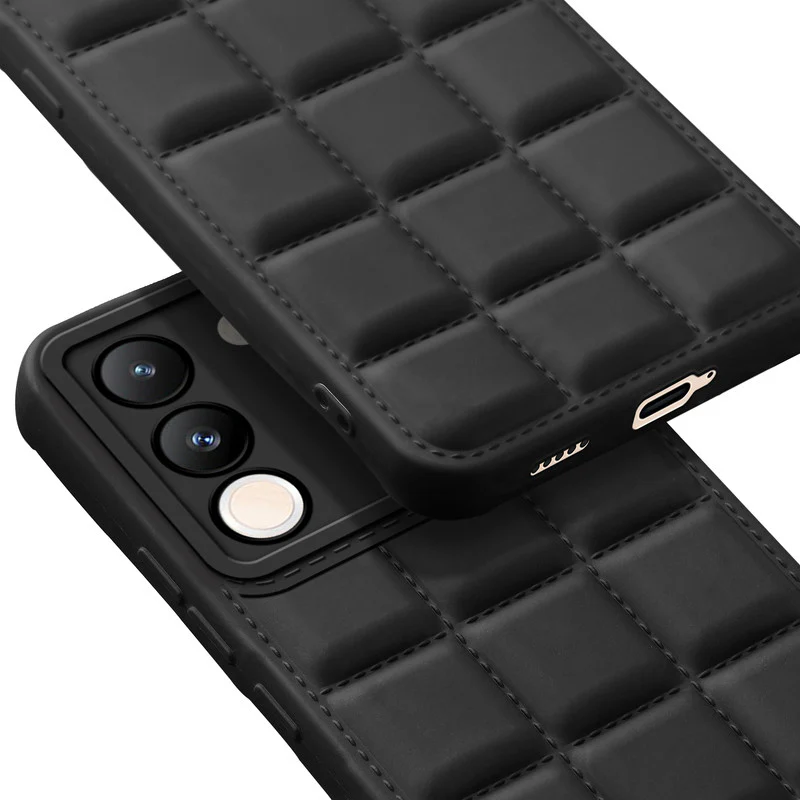 3D Grid Thread Design Silicone Phone Case Cover for Vivo Y200 5G - Image 6