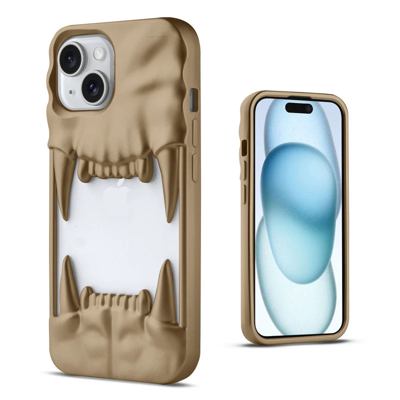 3D Tiger Fang Back Case for Apple iPhone 15, A Wild and Fearless Vibe - Image 10