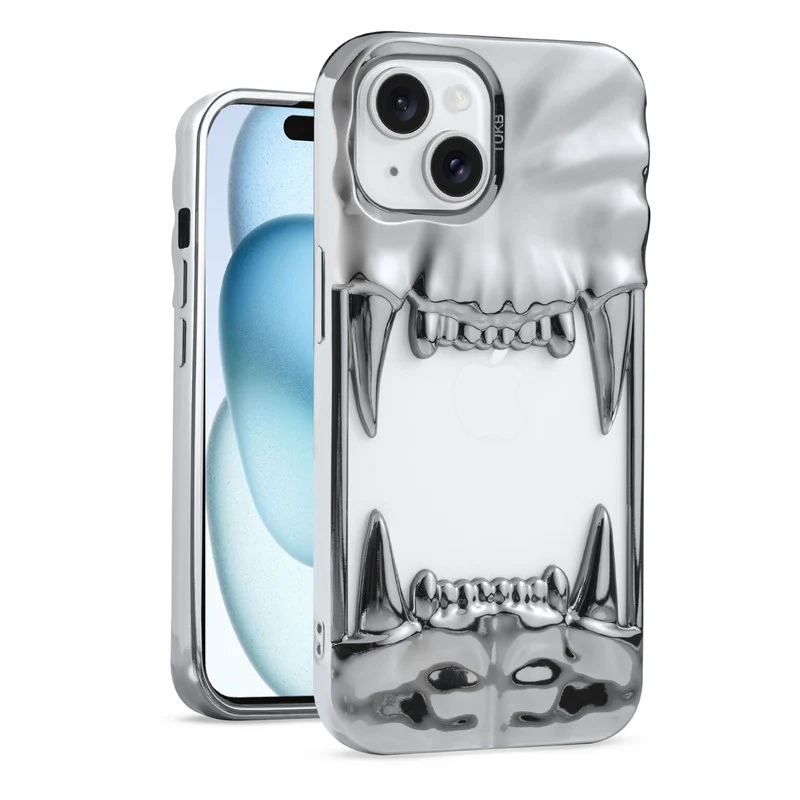 3D Tiger Fang Back Case for Apple iPhone 15, A Wild and Fearless Vibe - Image 37