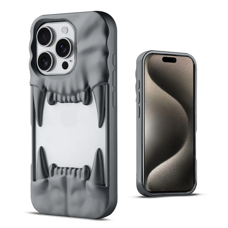3D Tiger Fang Back Case for Apple iPhone 15 Pro Max, A Wild and Fearless Vibe - Image 16