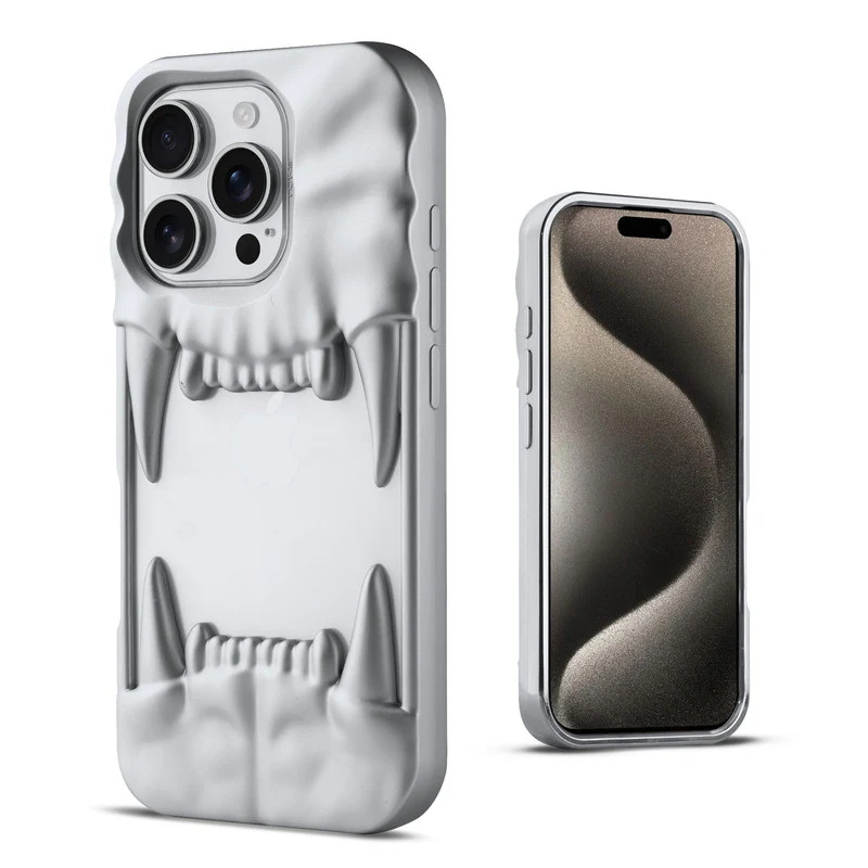 3D Tiger Fang Back Case for Apple iPhone 15 Pro Max, A Wild and Fearless Vibe - Image 28
