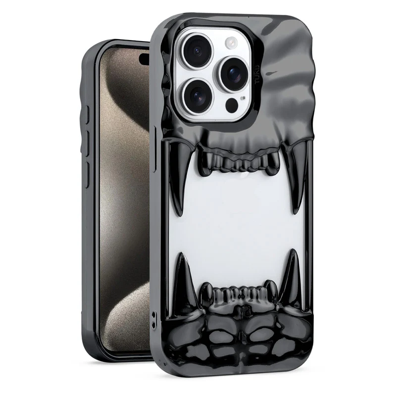 3D Tiger Fang Back Case for Apple iPhone 15 Pro Max, A Wild and Fearless Vibe - Image 31