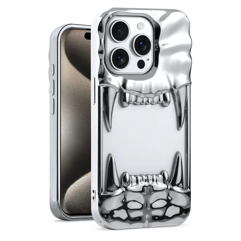 3D Tiger Fang Back Case for Apple iPhone 15 Pro Max, A Wild and Fearless Vibe - Image 37