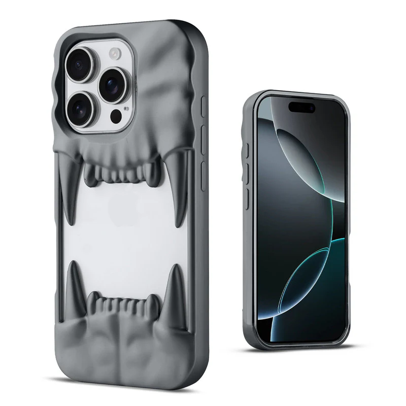 3D Tiger Fang Back Case for Apple iPhone 16 Pro Max A Wild and Fearless Vibe - Image 4