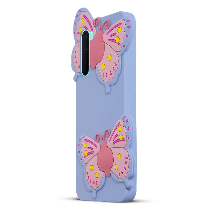 3D Vibrant Butterfly Silicone Phone Case For OnePlus Nord - Image 9