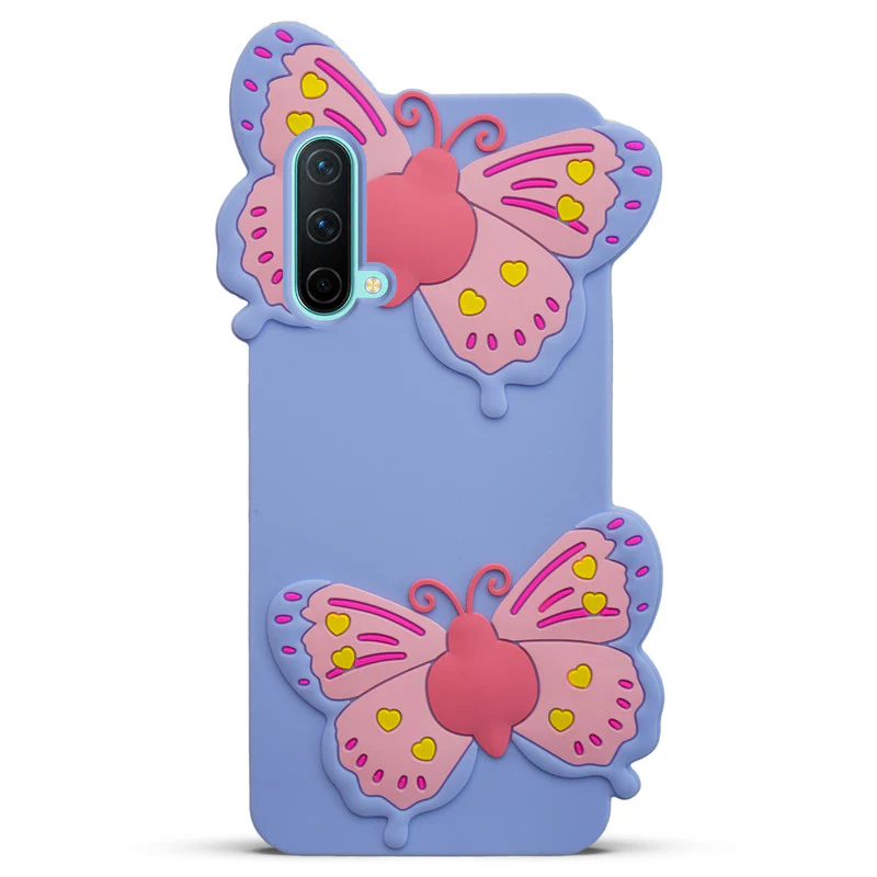 3D Vibrant Butterfly Silicone Phone Case For OnePlus Nord CE 5G - Image 7