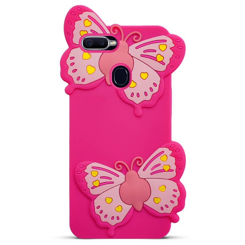 3D Vibrant Butterfly Silicone Phone Case For Oppo F9 Pro - Image 11