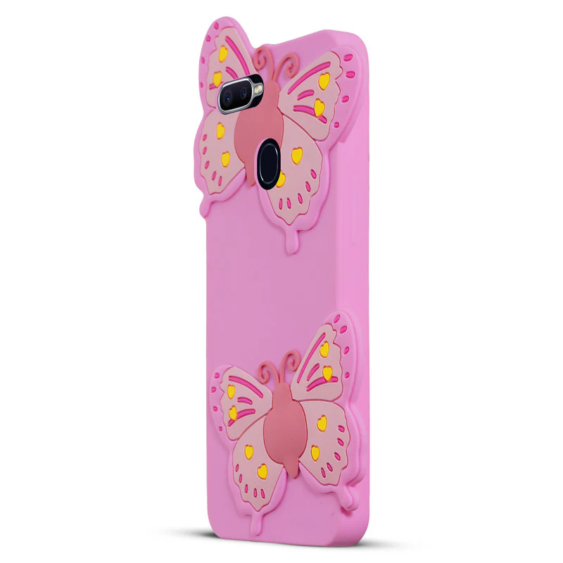3D Vibrant Butterfly Silicone Phone Case For Oppo F9 Pro - Image 18