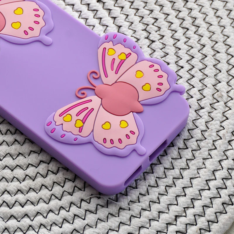 3D Vibrant Butterfly Silicone Phone Case For Redmi 12C - Image 22