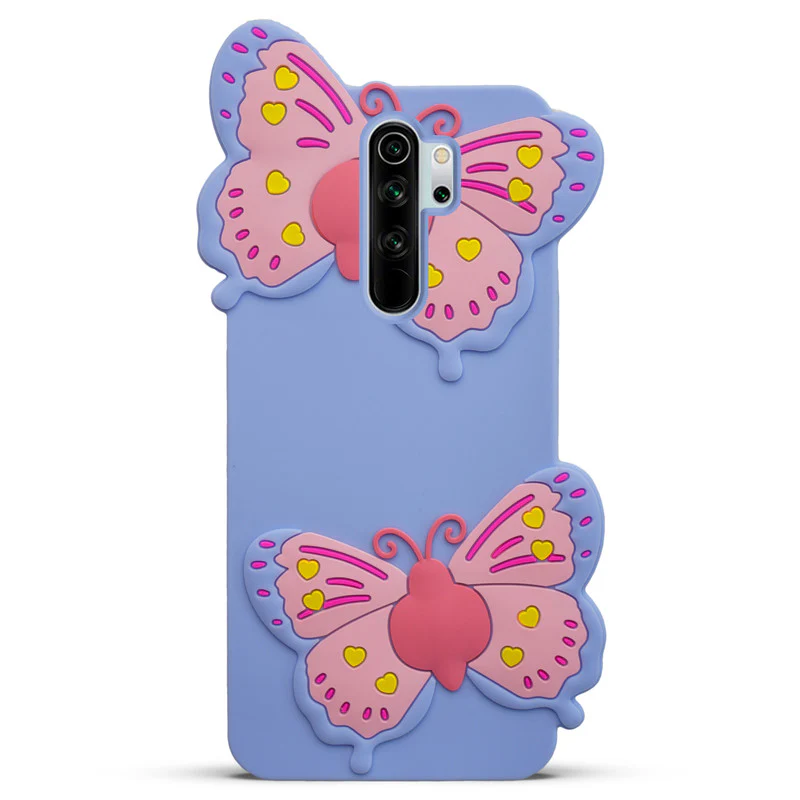 3D Vibrant Butterfly Silicone Phone Case For Redmi Note 8 Pro - Image 6