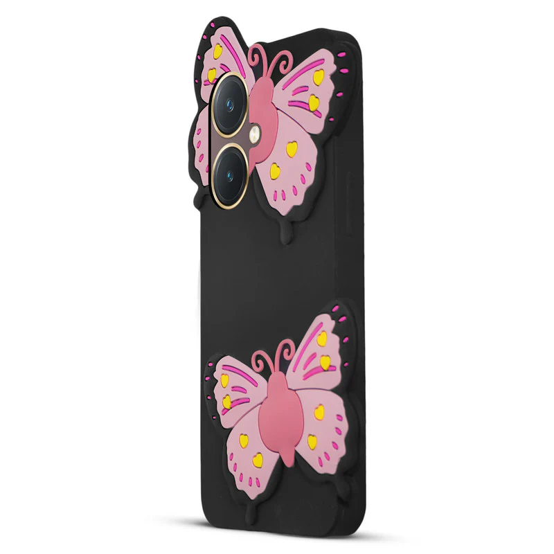 3D Vibrant Butterfly Silicone Phone Case For Vivo Y27 4G - Image 3