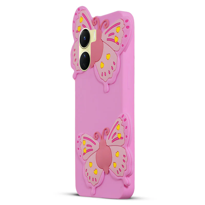 3D Vibrant Butterfly Silicone Phone Case For Vivo Y56 5G - Image 16