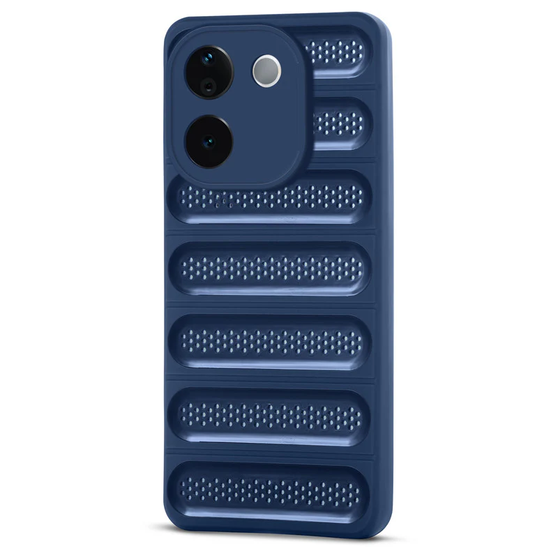 Advanced Perforated Breathable With Rugged Back Cover Case For Vivo T3 Pro 5G - Image 9