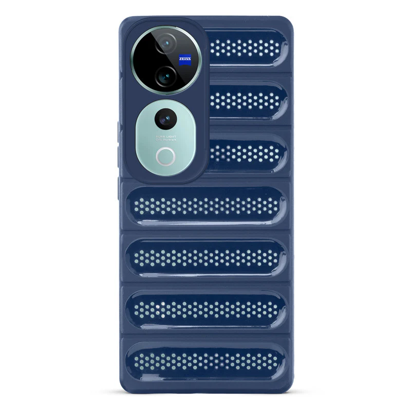 Advanced Perforated Breathable With Rugged Back Cover Case For Vivo T3 Ultra 5G - Image 10