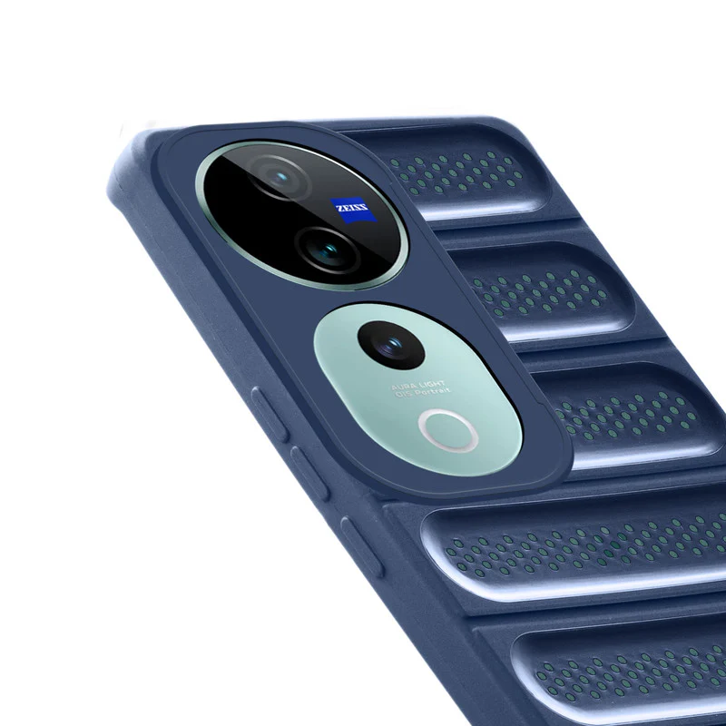 Advanced Perforated Breathable With Rugged Back Cover Case For Vivo T3 Ultra 5G - Image 12