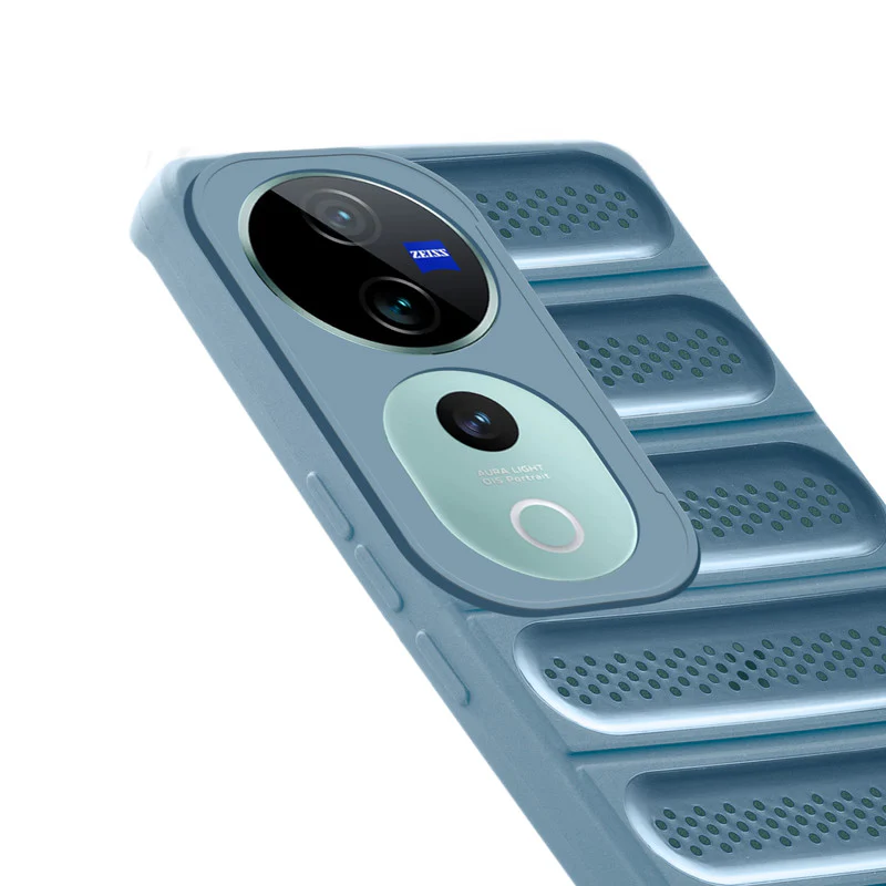 Advanced Perforated Breathable With Rugged Back Cover Case For Vivo T3 Ultra 5G - Image 18