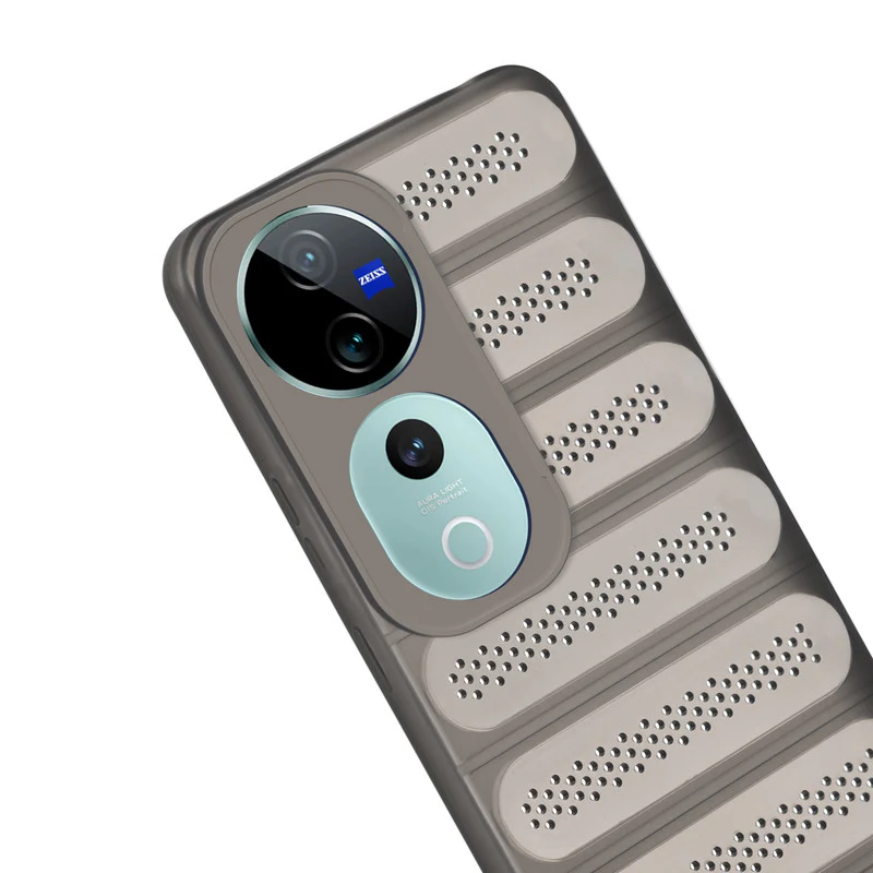 Advanced Perforated Breathable With Rugged Back Cover Case For Vivo T3 Ultra 5G - Image 24