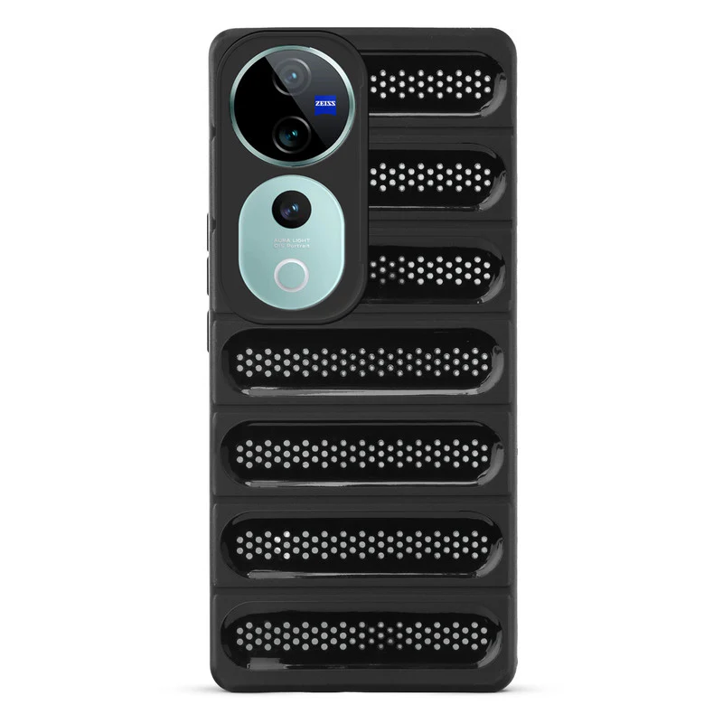 Advanced Perforated Breathable With Rugged Back Cover Case For Vivo T3 Ultra 5G - Image 4