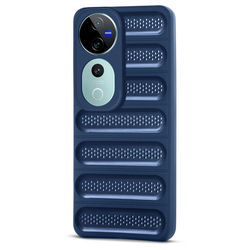 Advanced Perforated Breathable With Rugged Back Cover Case For Vivo T3 Ultra 5G - Image 9
