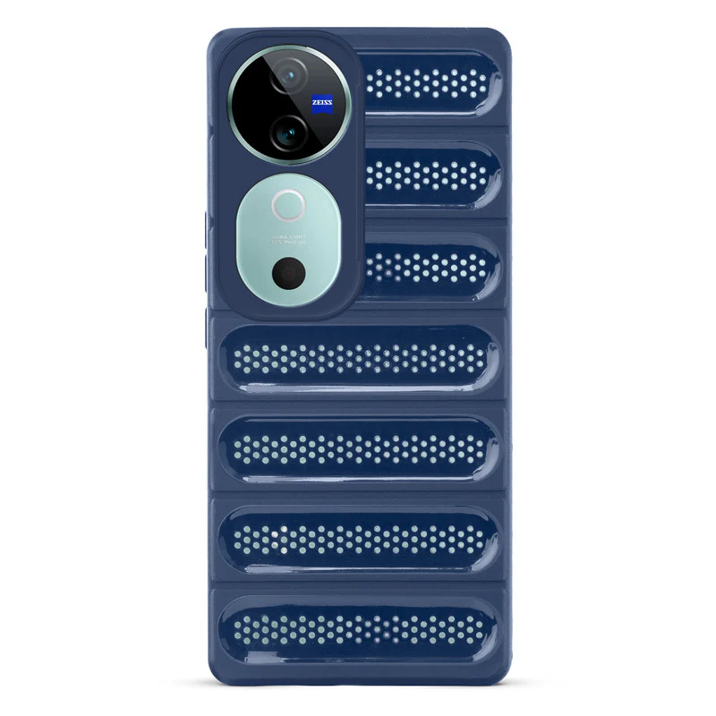Advanced Perforated Breathable With Rugged Back Cover Case For Vivo V40 5G - Image 10
