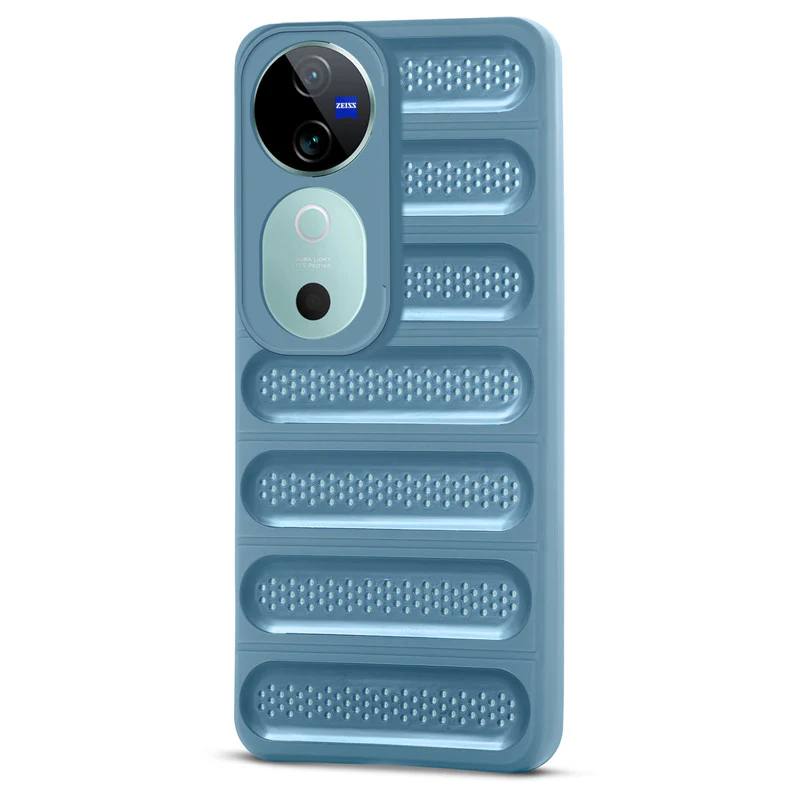 Advanced Perforated Breathable With Rugged Back Cover Case For Vivo V40 5G - Image 15