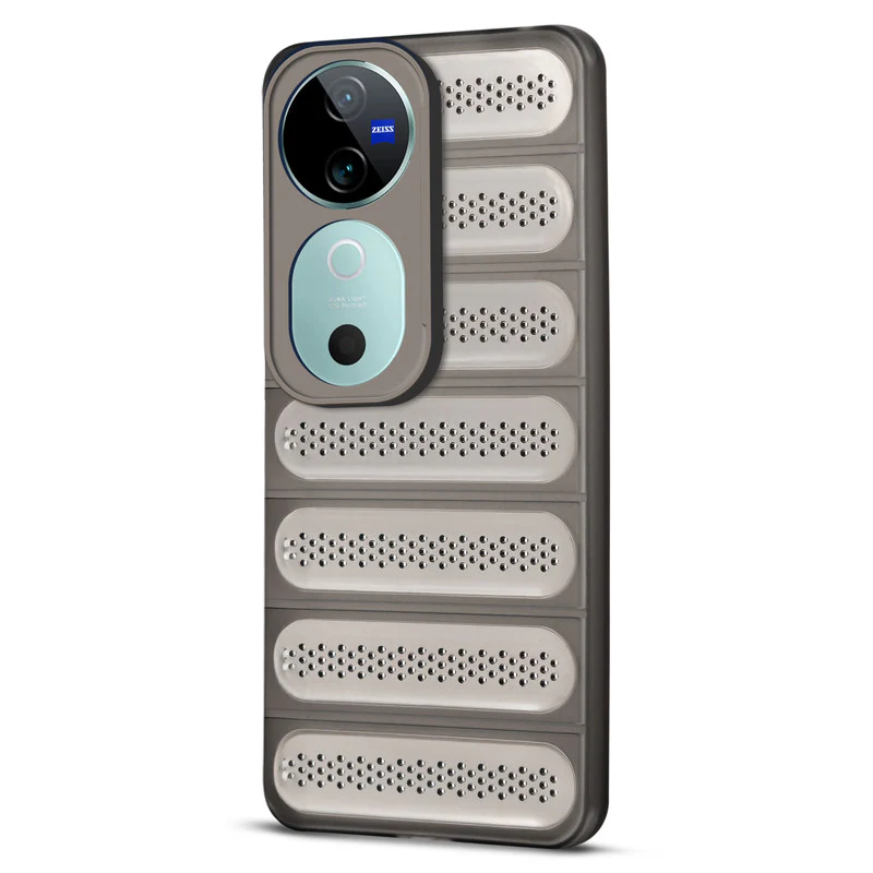 Advanced Perforated Breathable With Rugged Back Cover Case For Vivo V40 5G - Image 21