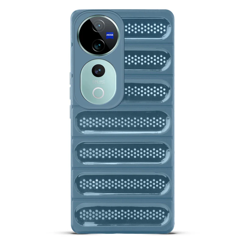 Advanced Perforated Breathable With Rugged Back Cover Case For Vivo V40 Pro 5G - Image 16