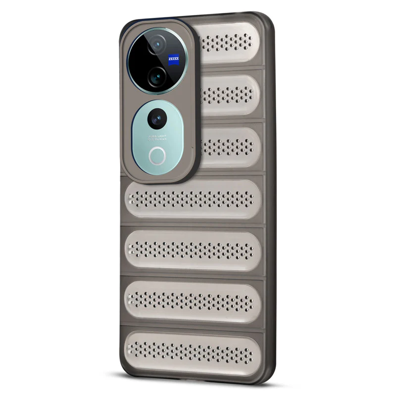 Advanced Perforated Breathable With Rugged Back Cover Case For Vivo V40 Pro 5G - Image 21