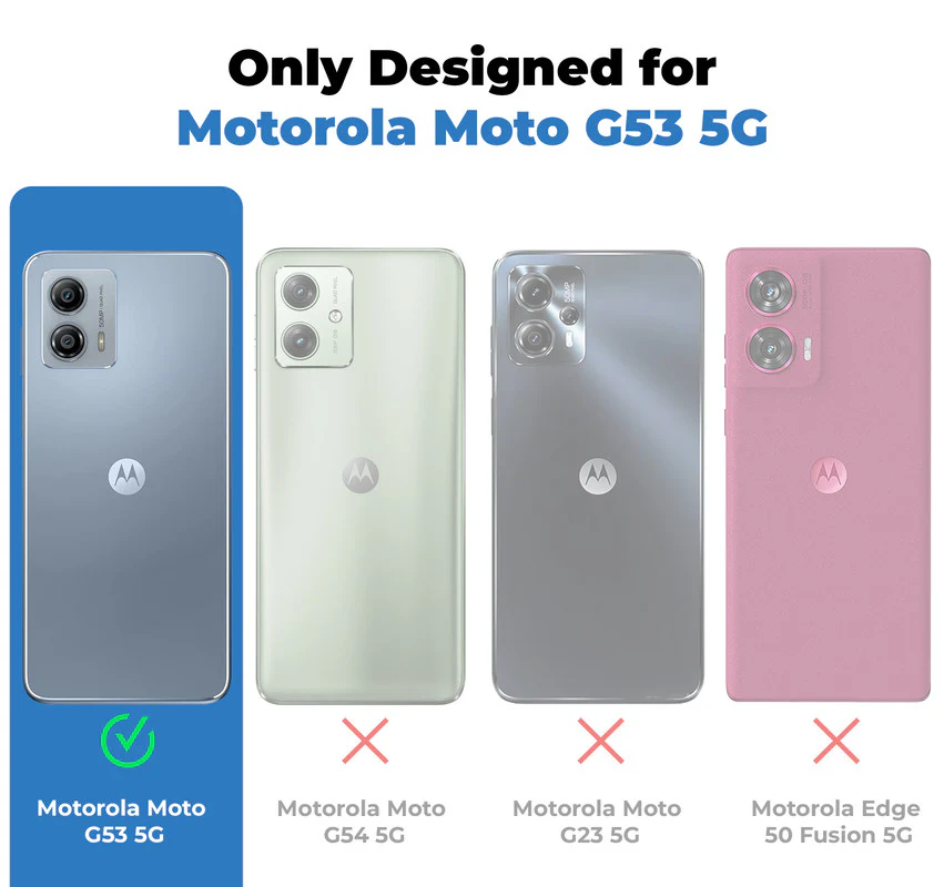Crystal Clear Hard Anti-Yellow Transparent Back Cover Case For Motorola Moto G53 5G - Image 2