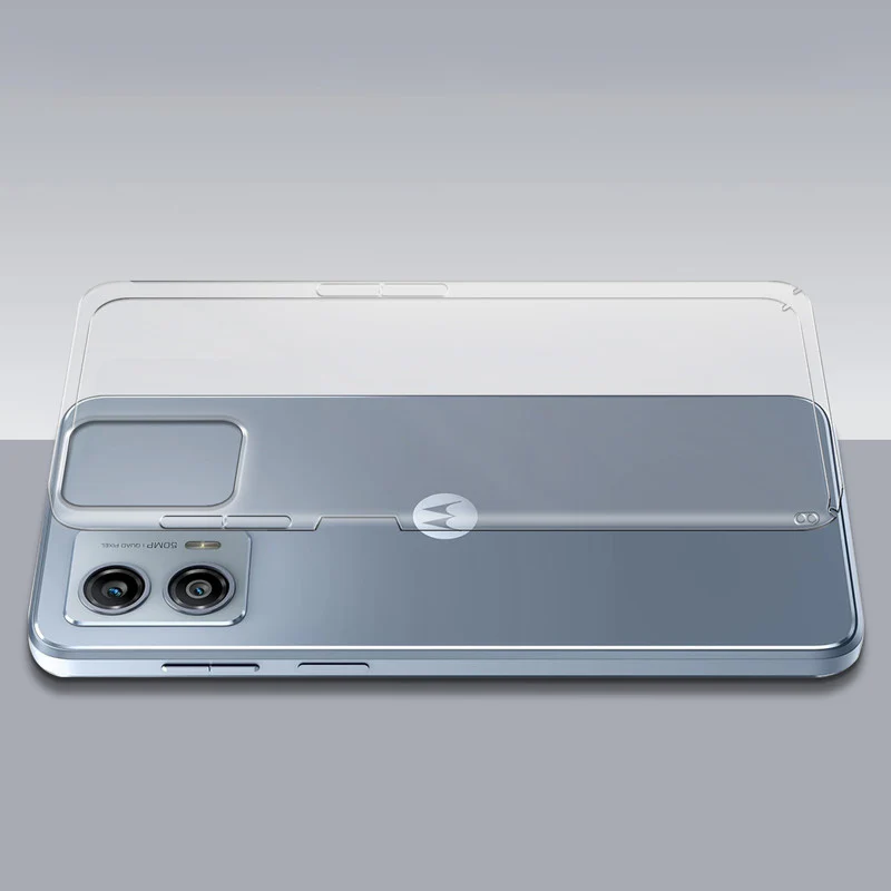 Crystal Clear Hard Anti-Yellow Transparent Back Cover Case For Motorola Moto G53 5G - Image 7