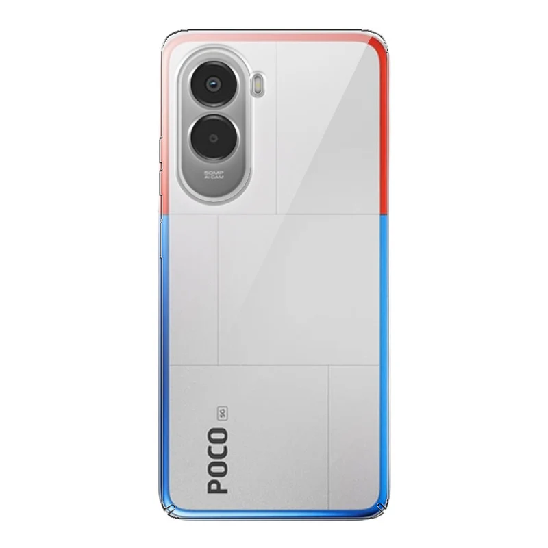 Crystal Clear Hard Anti-Yellow Transparent Back Cover Case For Poco M7 Plus 5G - Image 4