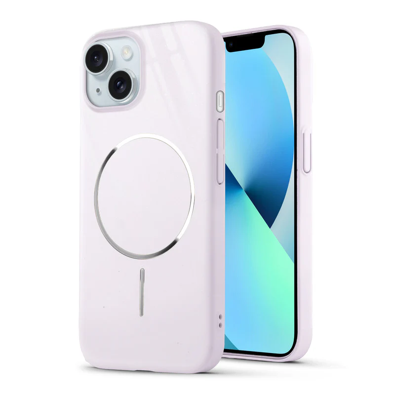 Smooth & Shiny Glossy Hard Back Cover Case For Apple iPhone 13 With Wireless Charging Support Support - Image 19